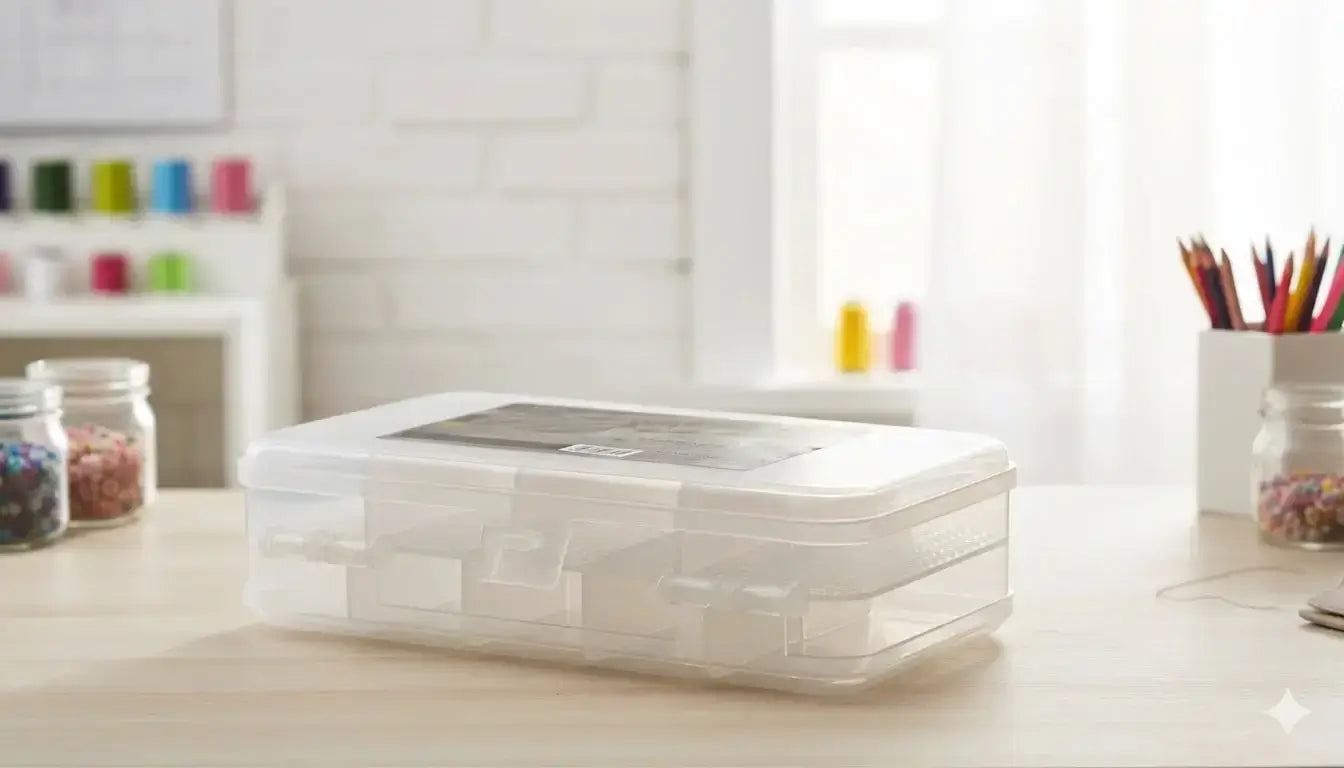 11-Grid Double-Sided Plastic Storage Box – Multipurpose Transparent Organizer (21x12x6cm, 1pc)