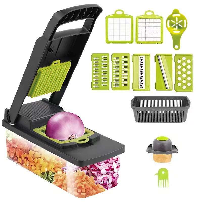 14 Pcs Vegetable Chopper Set - KT Bazar BD Shop
