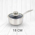 Uncoated Honeycomb Design Stainless Steel/Milk Pan with Glass Lid