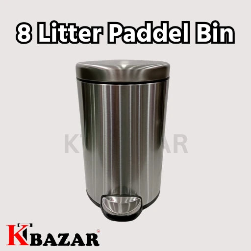 High-quality Stainless Steel Hydraulic Dustbin 6,8 Litre