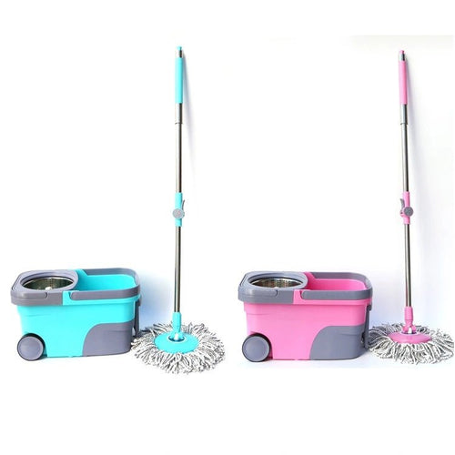 2 Wheel BMW Mop Bucket 20 Litre ( Cyan And Pink ) - KT Bazar BD Shop