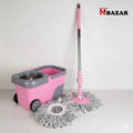 2 Wheel BMW Mop Bucket 20 Litre ( Cyan And Pink ) - KT Bazar BD Shop