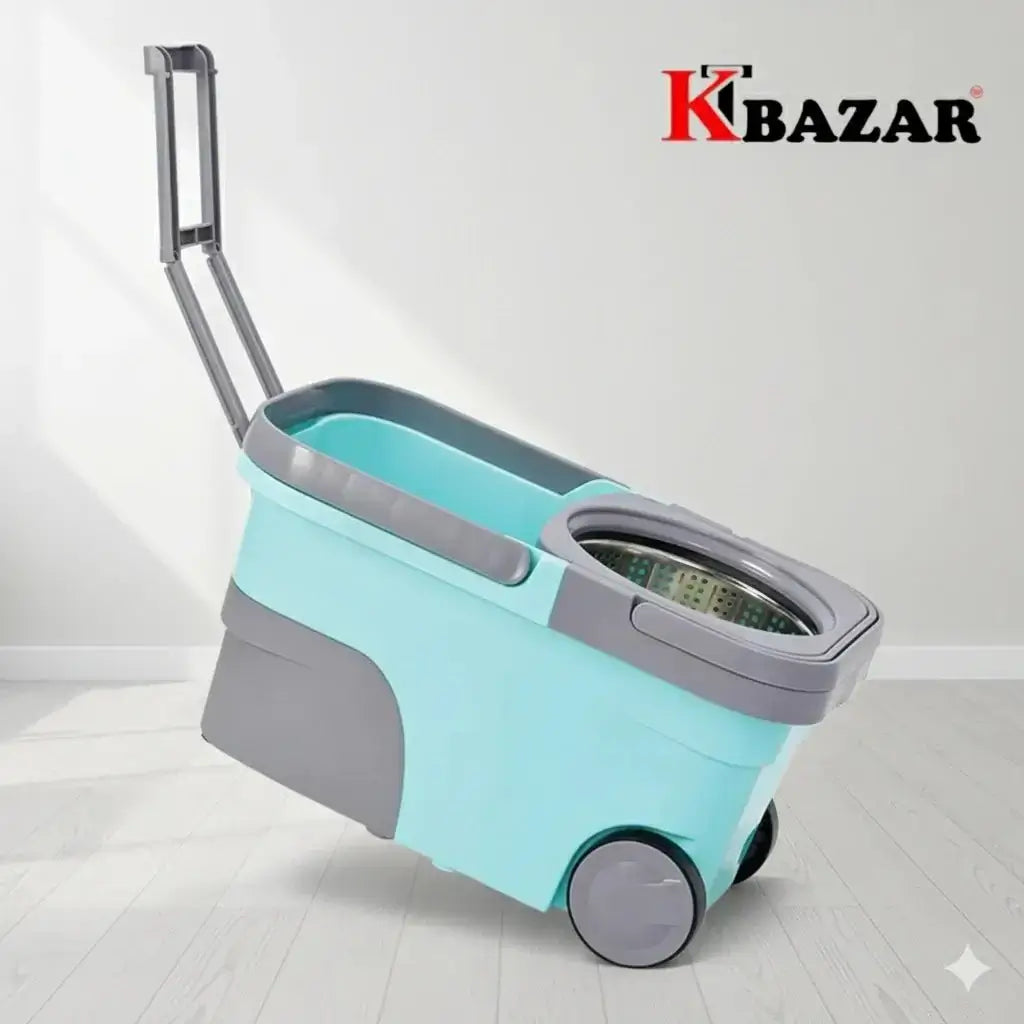 2 Wheel BMW Mop Bucket 20 Litre ( Cyan And Pink )