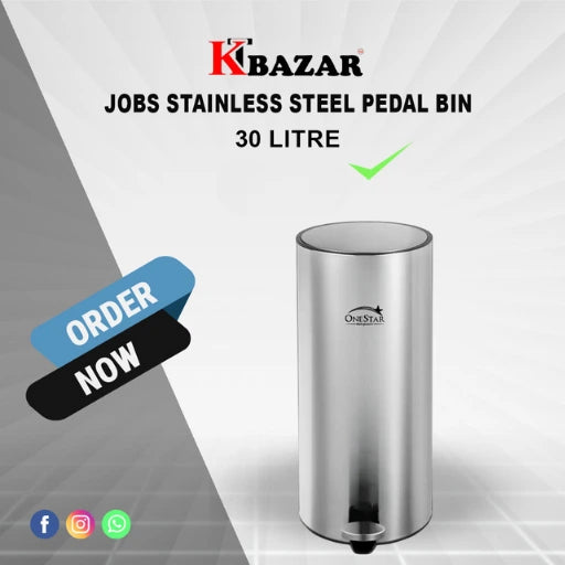 Stainless Steel Pedal Bin Round