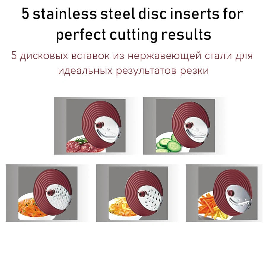 Sonifer SF-5505 Food Processor Vegetable Salad Cutter – Multifunction Electric Slicer & Grater Machine