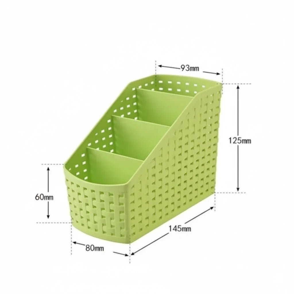 4 - Grid Desktop Storage Box – Multicolor Organizer (1pc) - KT Bazar BD Shop