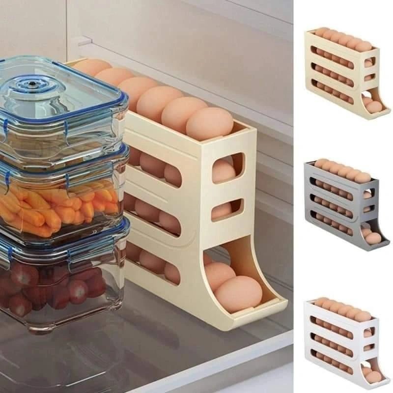 4 - Layer Egg Storage Box Organizer - KT Bazar BD Shop