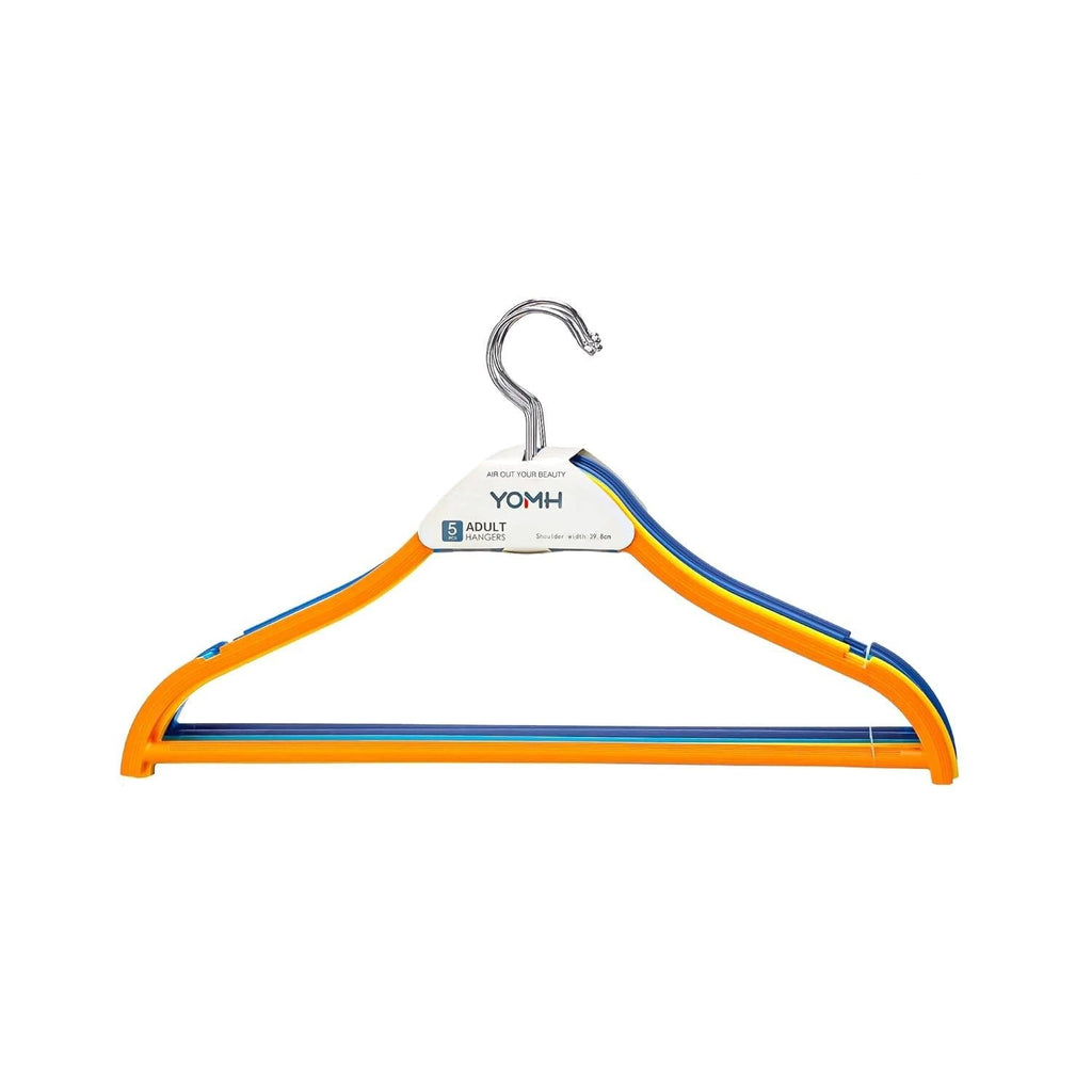 5 Pieces Multicolour Set of Cloth Hanger - KT Bazar BD Shop