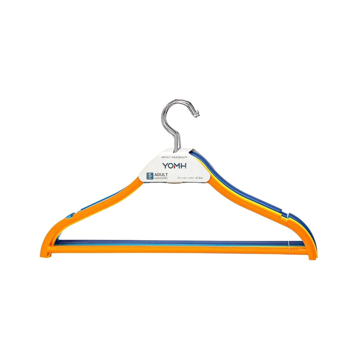5 Pieces Multicolour Set of Cloth Hanger - KT Bazar BD Shop