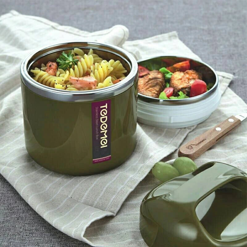 Tedemei 3 layers 1.43L & 2 Layer 1.13L Lunch Box