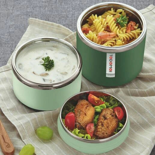 Tedemei 3 layers 1.43L & 2 Layer 1.13L Lunch Box