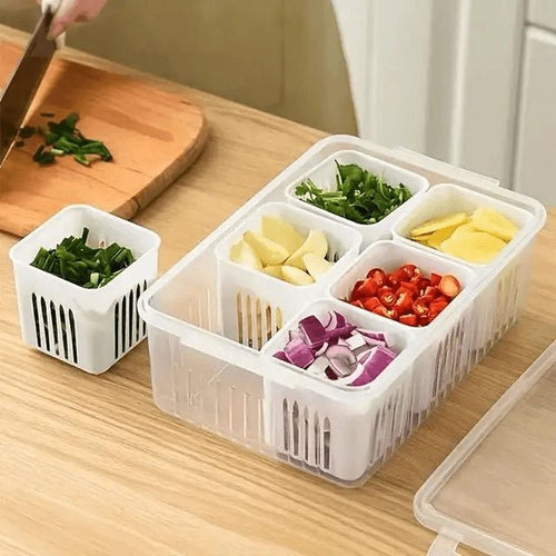 6 Grids Refrigerator Storage Box - KT Bazar BD Shop