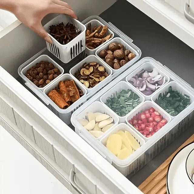 6 Grids Refrigerator Storage Box - KT Bazar BD Shop