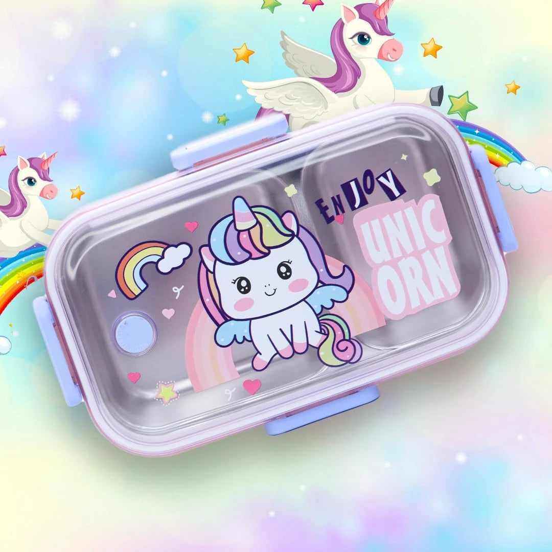 Lunch Box with Inner Stainless Steel 2 Comapartment