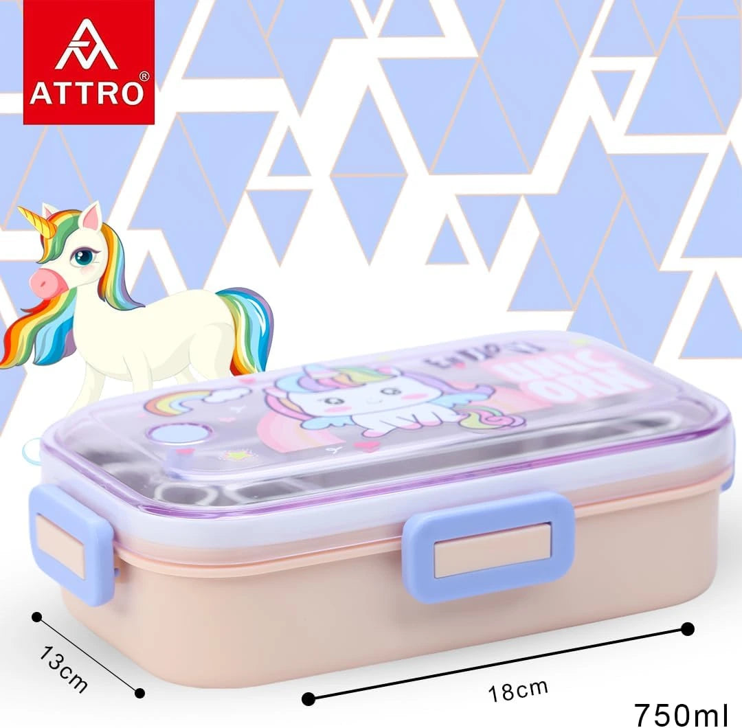 Lunch Box with Inner Stainless Steel 2 Comapartment