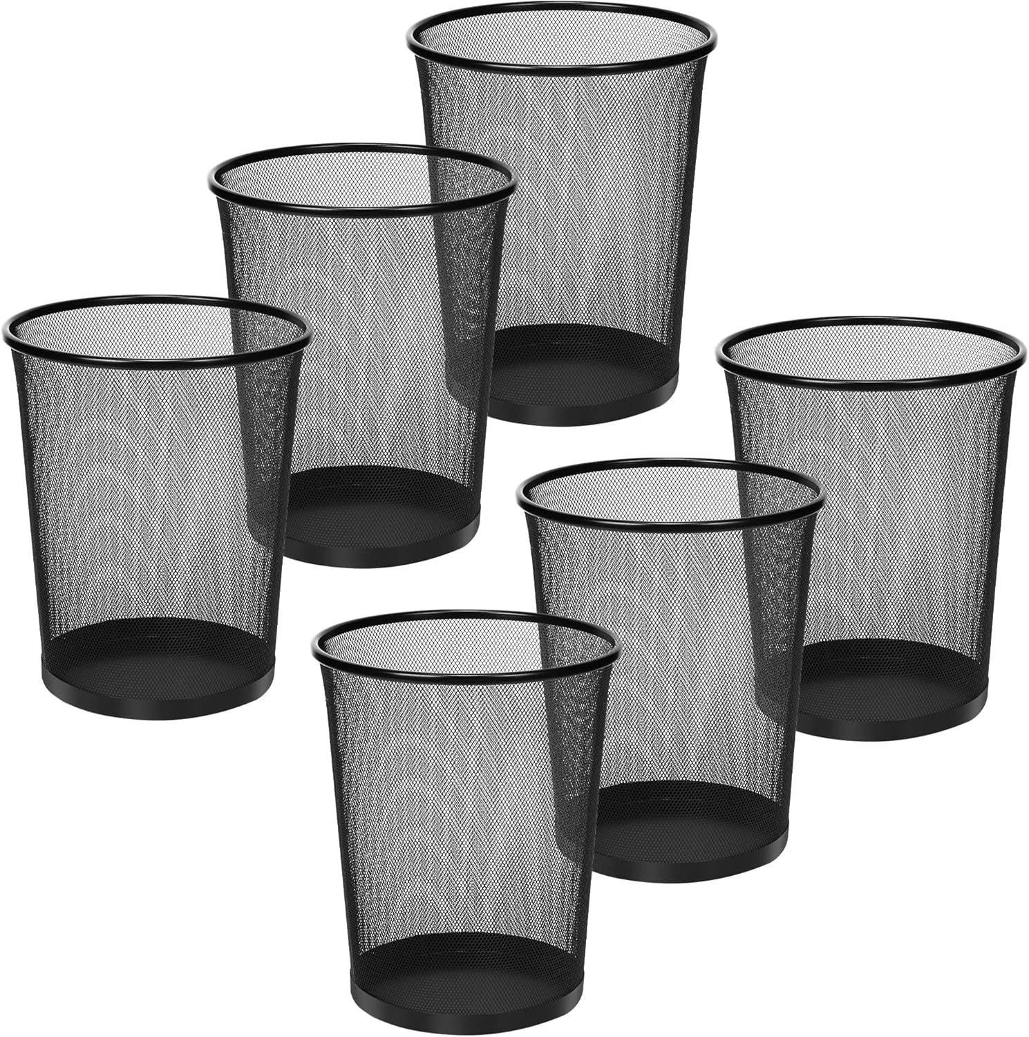 Steel Mesh Waste Basket Dustbin (3 Sizes) – Durable Rust Proof Office Desk Trash Bin for Home & Indoor Use
