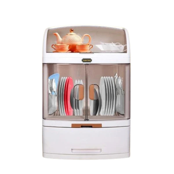 Two Layers Dish Storage Rack | Modern Kitchen Organizer