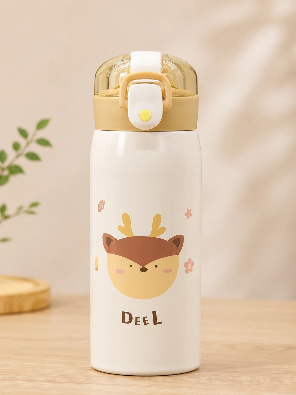 Kids Cartoon Vacuum Insulated Water Bottle – Stainless Steel Leakproof Hot & Cold Flask for School & Travel