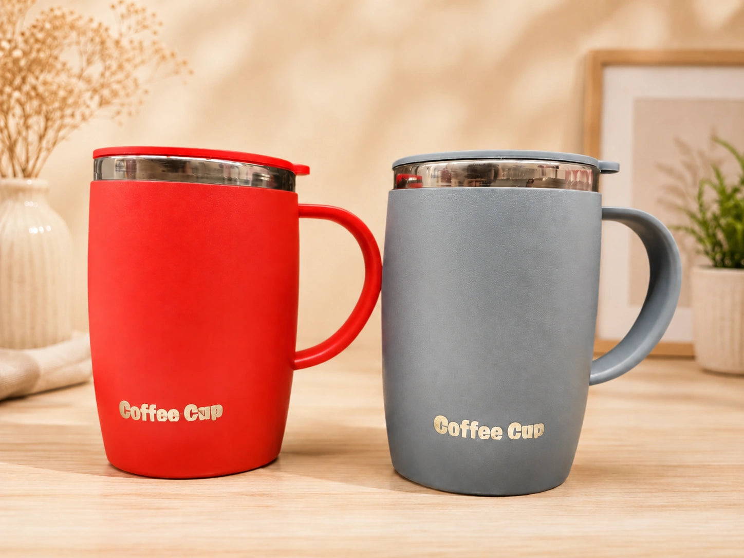 Premium Stainless Steel Insulated Coffee Mug with Lid – Hot & Cold Travel Cup for Office & Home