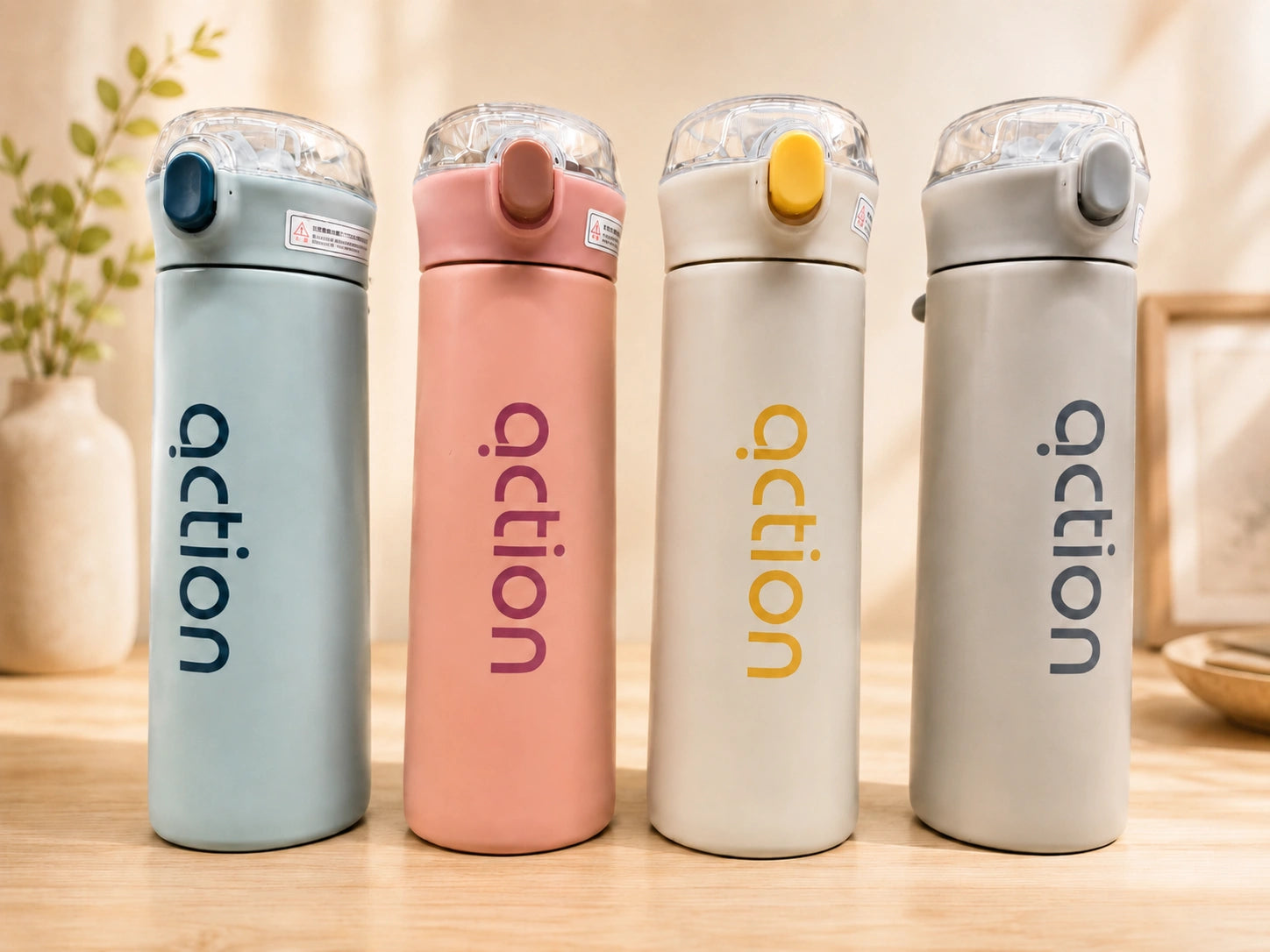 Premium Vacuum Insulated Stainless Steel Water Bottle – Leak Proof Hot & Cold Bottle with One-Touch Lid