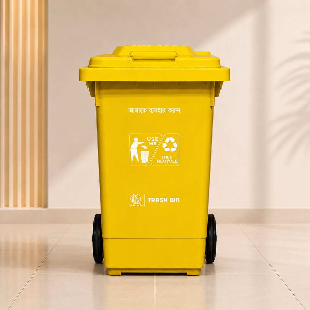 Heavy Duty Commercial Dustbin 60L, 120L & 240L – Outdoor Garbage Bin with Lid for Home, Office & Commercial Use