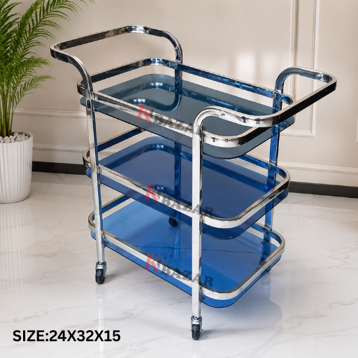 Tea Trolly  3 Shelf two handle