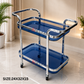Tea Trolly 2 shelf two handle