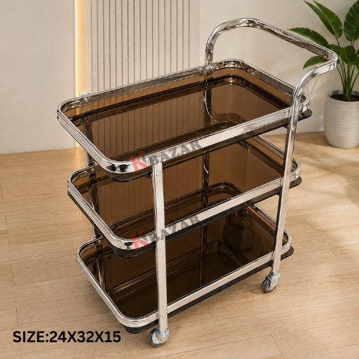 Tea Trolly 3 shelf one handle