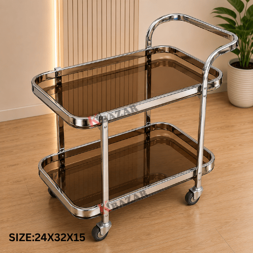 Tea Trolly 2 shelf one handle
