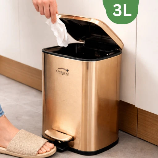 Guard Square Stainless Steel Pedal Bin 3, 5 Litre