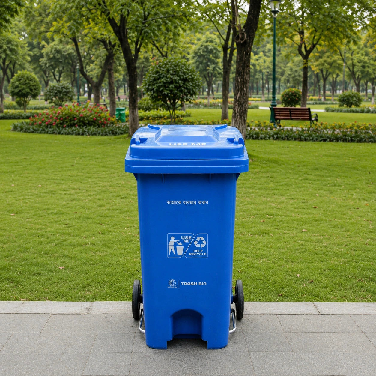 Heavy Duty Commercial Dustbin 60L, 120L & 240L – Outdoor Garbage Bin with Lid for Home, Office & Commercial Use