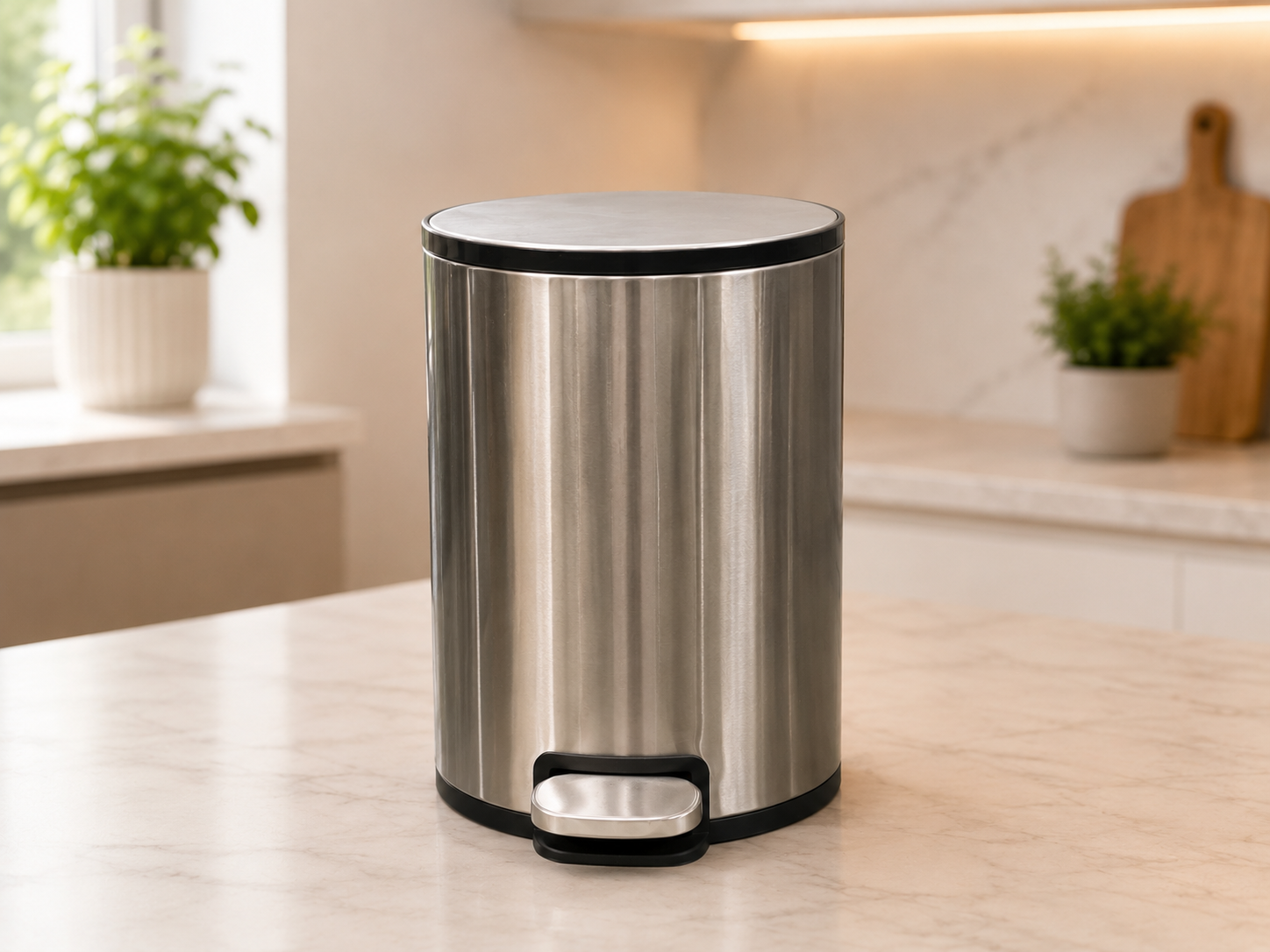 Stainless Steel Hydraulic Dustbin 6,8,12,20 Litre