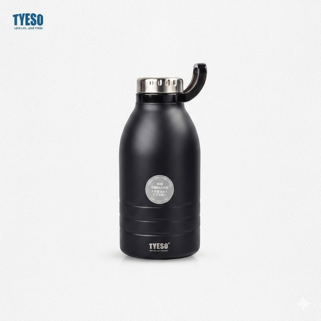 TYESO Stainless Steel Insulated Tumbler 1500ML & 1900ML – Hot 16H Cold 36H Leak Proof Travel Bottle