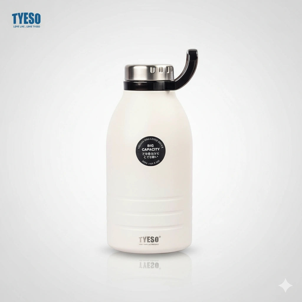 TYESO Stainless Steel Insulated Tumbler 1500ML & 1900ML – Hot 16H Cold 36H Leak Proof Travel Bottle