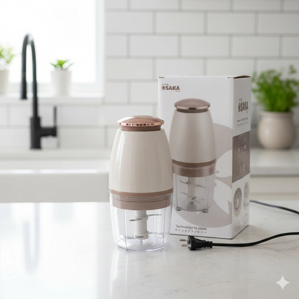 Osaka Electric Mini Food Chopper – Powerful Kitchen Grinder & Vegetable Cutter Machine