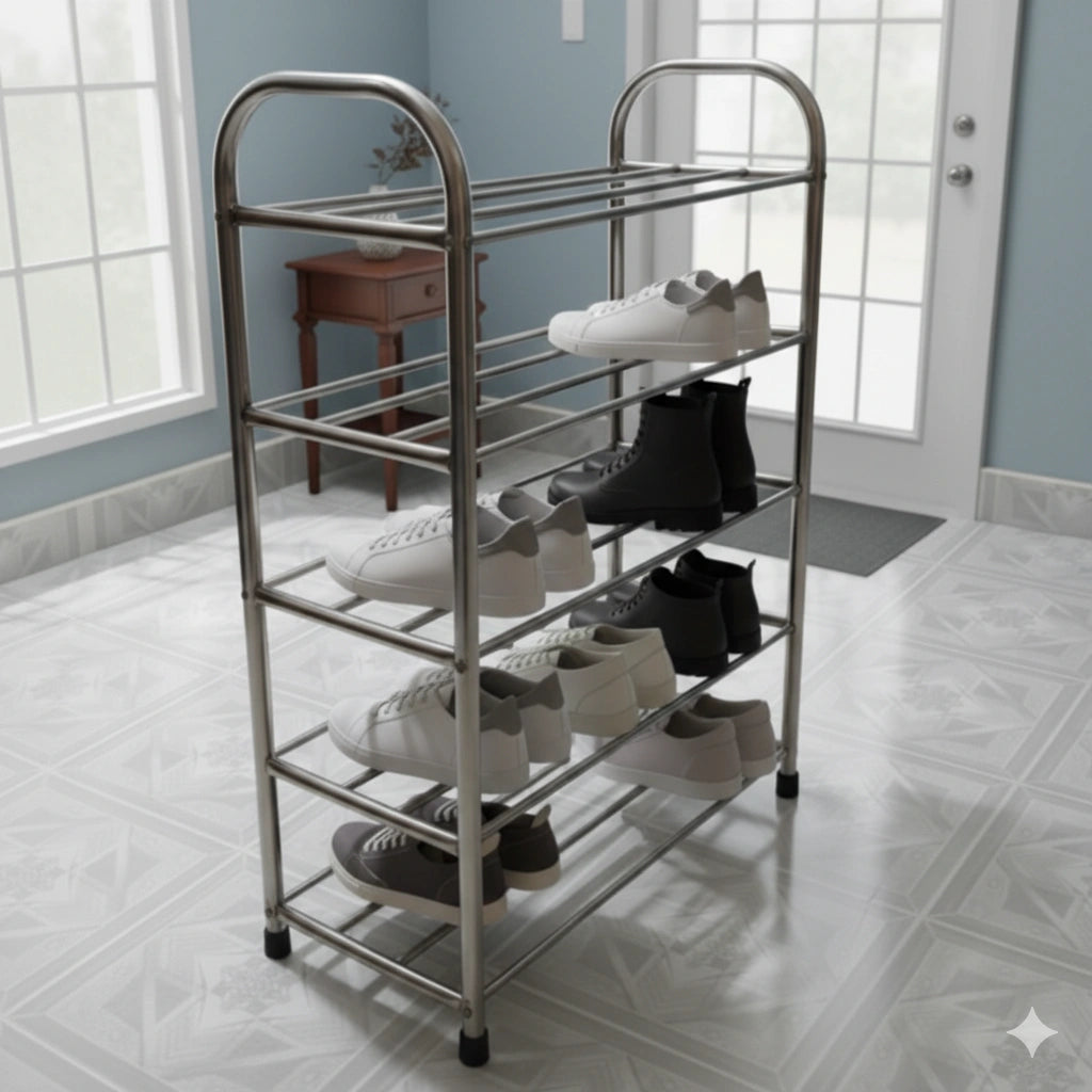 Stainless Steel Multi-Layer Shoe Rack | Durable Shoe Organizer Stand for Home