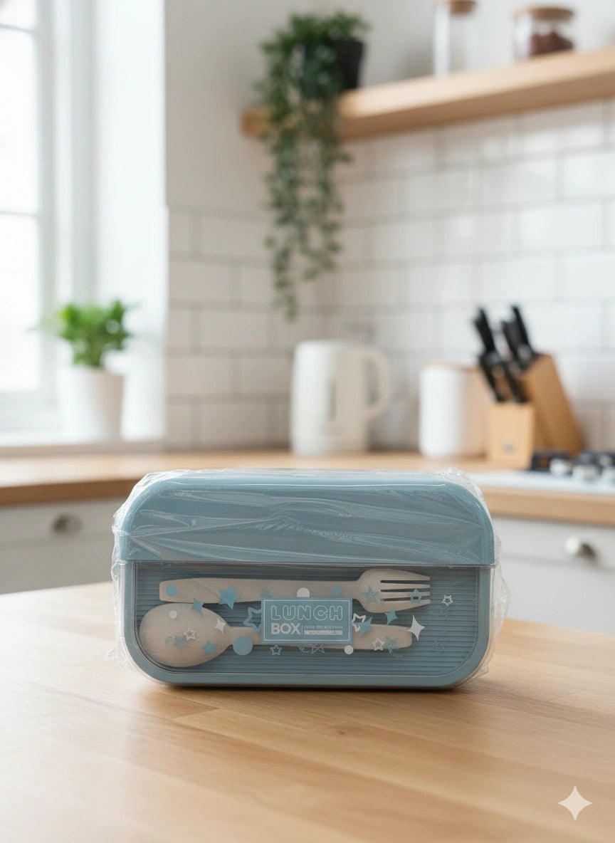 Leakproof Plastic Lunch Box with Divider | BPA Free Food Storage Container