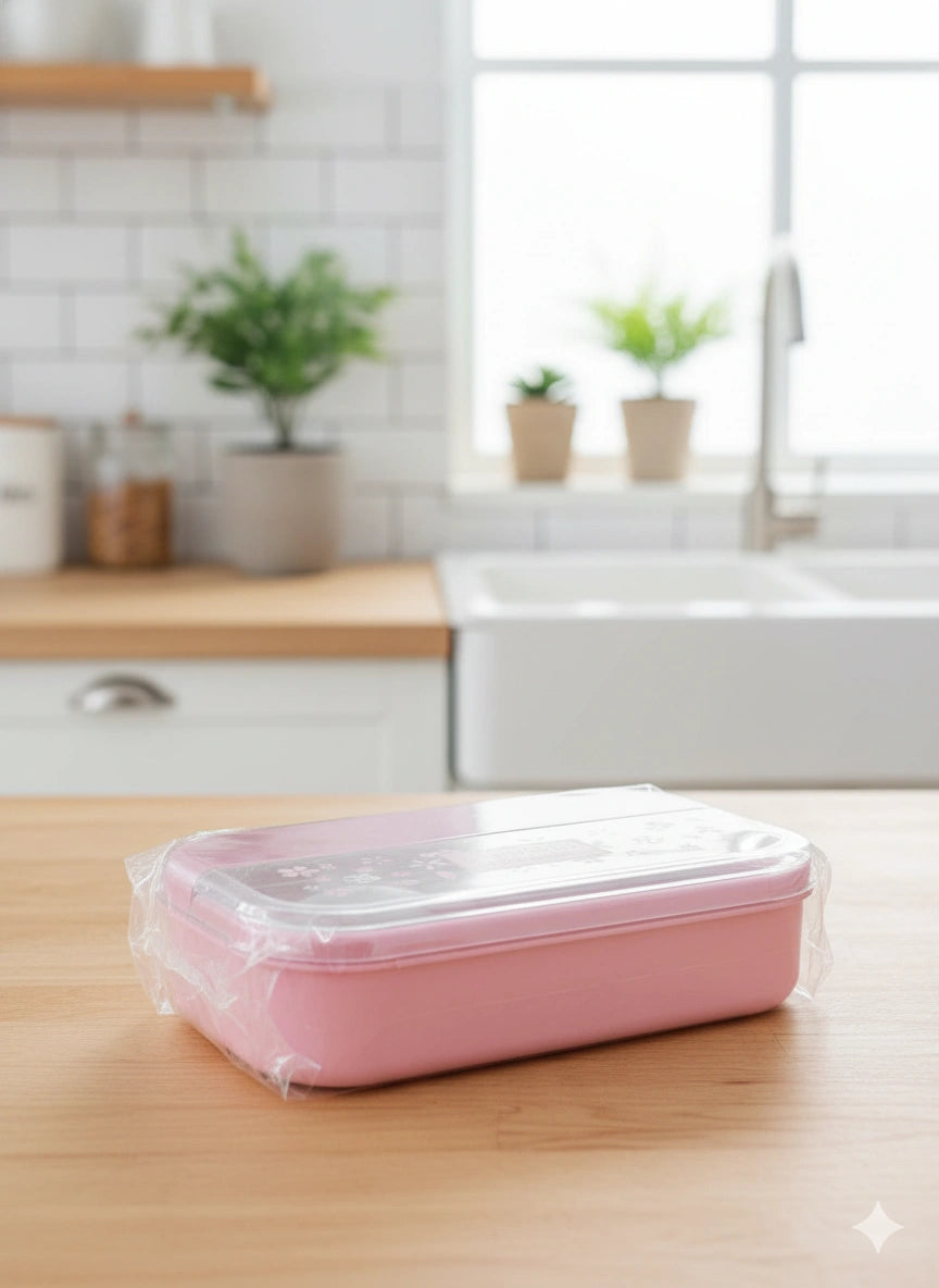 Leakproof Plastic Lunch Box with Divider | BPA Free Food Storage Container