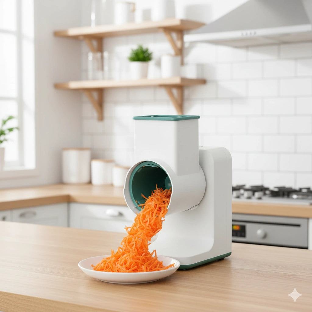 Rechargeable Multifunction Electric Slicer 3000mAh – Portable Vegetable Cutter, Grater & Food Slicer for Kitchen