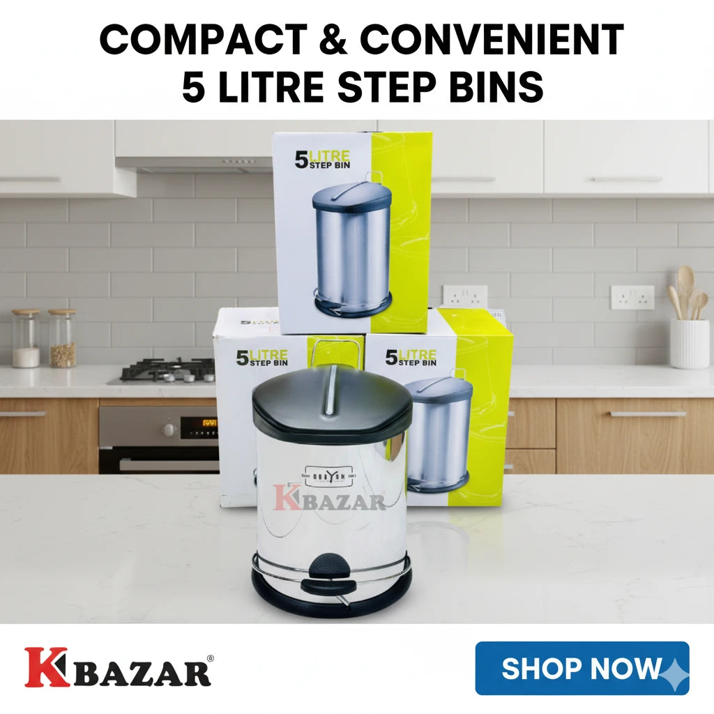 Steel Step Bin 3-30 Litre