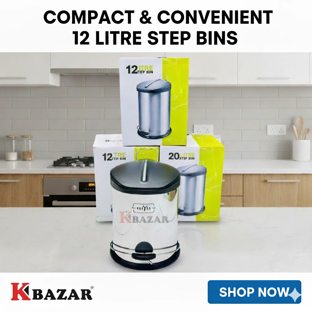 Steel Step Bin 3-30 Litre