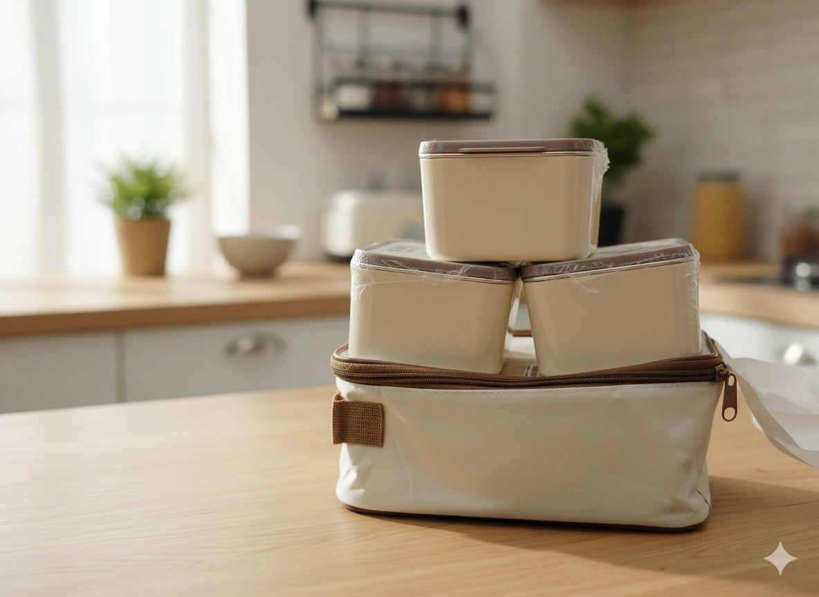 Vacuum Insulated 3-Layer Stainless Steel Lunch Box