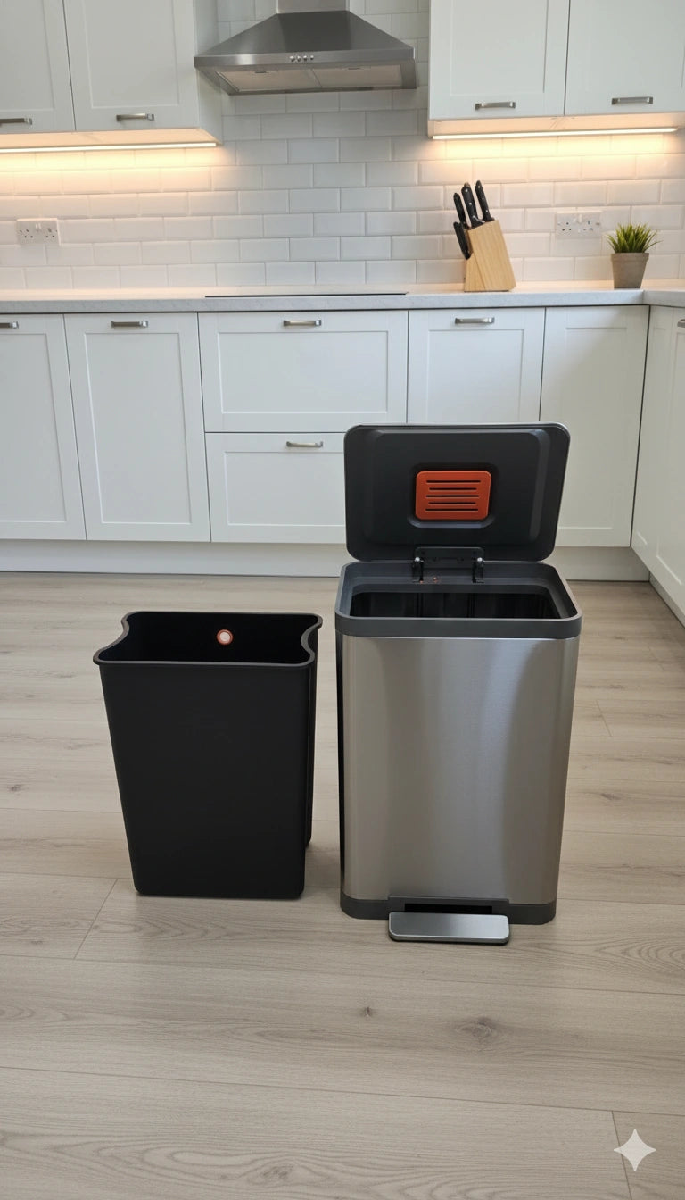 High-quality Stainless Steel Hydraulic Dustbin