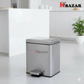 High-quality Stainless Steel Hydraulic Dustbin 6 Litre Square