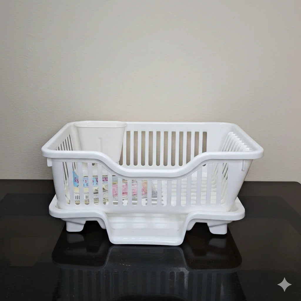 3 in 1 Sink Set Dish Rack Drainer with Tray