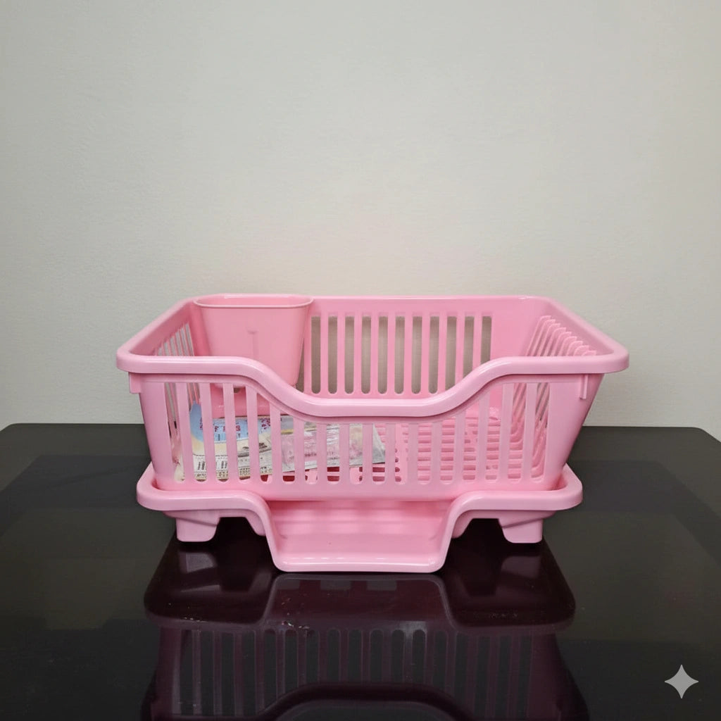 3 in 1 Sink Set Dish Rack Drainer with Tray