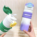 Stainless Steel Flask Water Bottle Gradient Kids Insulated Thermos Vacuum Cup Mug
