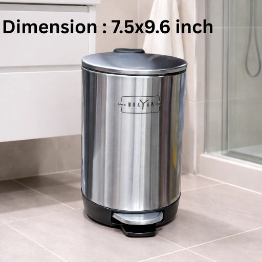 Premium quality Stainless Steel dustbin round 3 litre