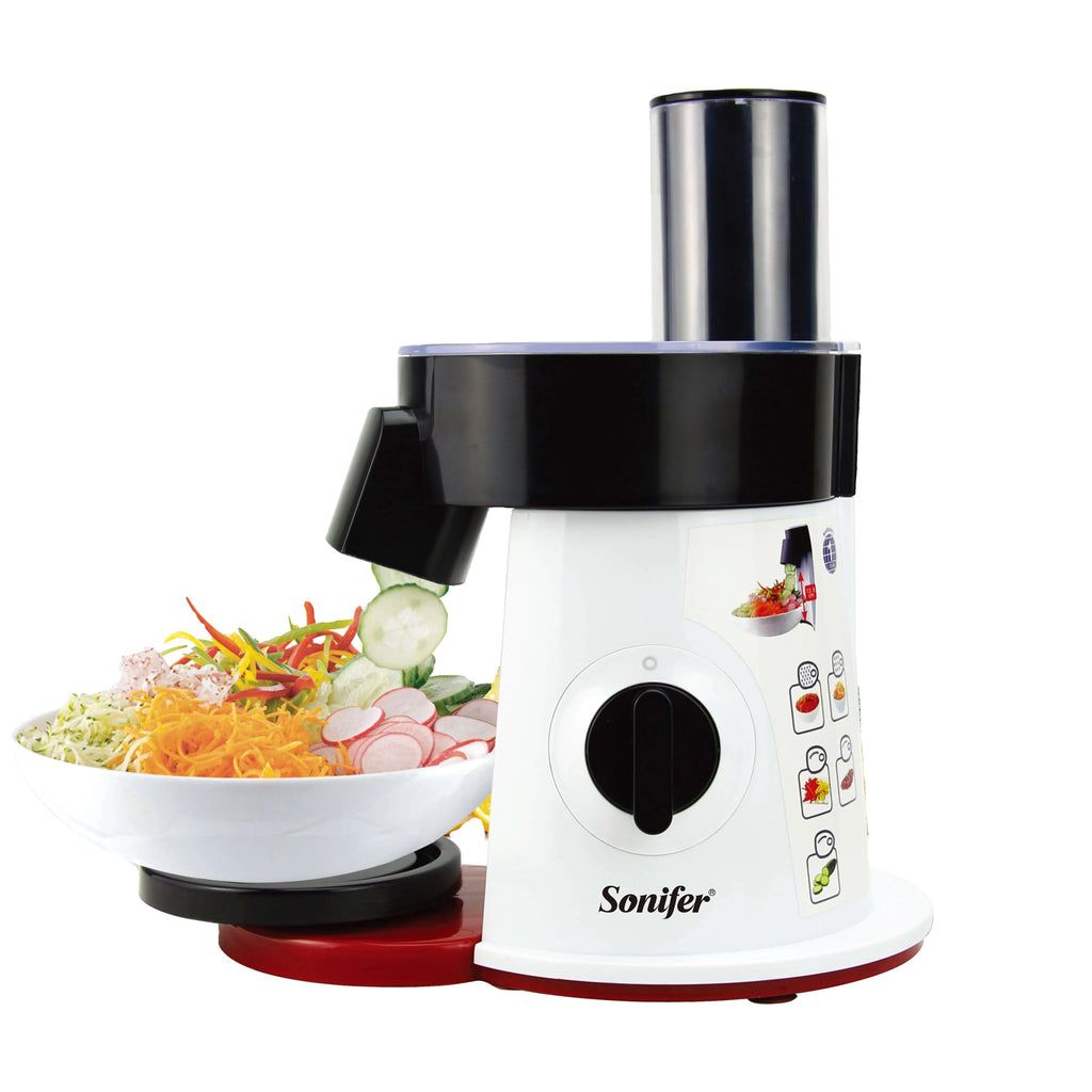 Sonifer SF-5505 Food Processor Vegetable Salad Cutter – Multifunction Electric Slicer & Grater Machine