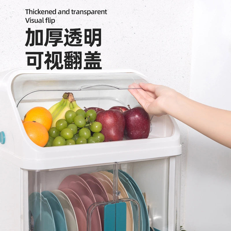 Two Layers Dish Storage Rack | Modern Kitchen Organizer
